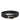 GF Ferre Black Leather Slim Gold Tone Buckle Waist Men Belt