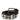 Dolce & Gabbana Black Calf Leather Studded Silver Buckle Belt