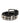Dolce & Gabbana Black Calf Leather Studded Silver Buckle Belt