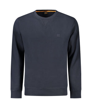 Hugo Boss Blue Cotton Sweatshirt