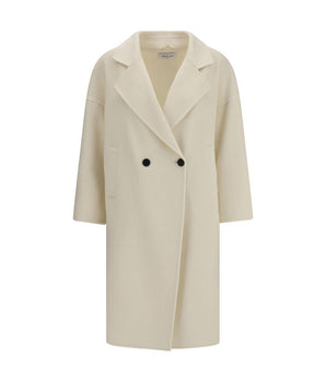 Aftercoat Cream Fleece Wool Coat