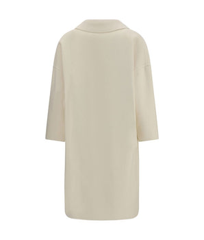 Aftercoat Cream Fleece Wool Coat