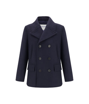Burberry blue wool coat