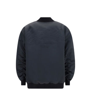 Dolce & Gabbana Black Polyester Bomber