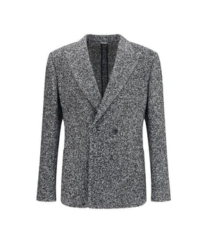 Dolce & Gabbana Gray Fleece Wool Coat