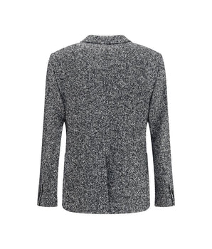 Dolce & Gabbana Gray Fleece Wool Coat