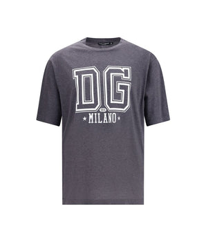 Dolce &amp; Gabbana Gray Cotton T-Shirt