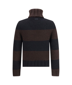 Dolce &amp; Gabbana Brown Wool Turtleneck