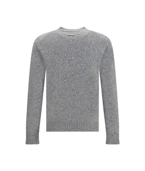 Dolce &amp; Gabbana Gray Fleece Wool Sweatshirt