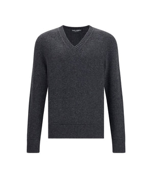 Dolce &amp; Gabbana Gray Fleece Wool Sweatshirt