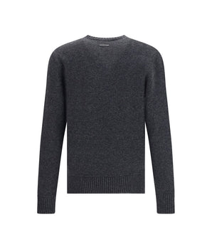 Dolce &amp; Gabbana Gray Fleece Wool Sweatshirt