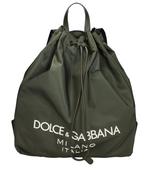 Dolce & Gabbana Green Nylon Backpack