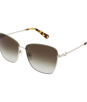 Longchamp Gold Metal Sunglasses