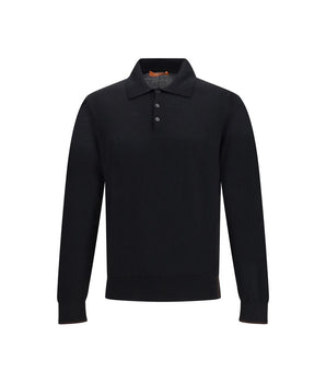 Cruna Black Wool Sweatshirt