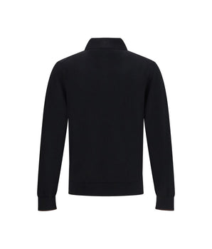 Cruna Black Wool Sweatshirt