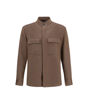 ZEGNA brown wool coat