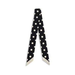 Valentino Garavani Black Silk Scarf