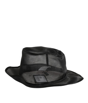 Dolce & Gabbana Black Silk Mesh Bucket Men Fisherman Cap Hat