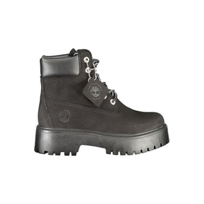 Timberland Black Leather Women Boot