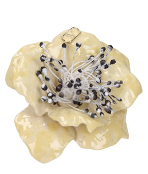 Valentino Garavani Beige Metal Broch