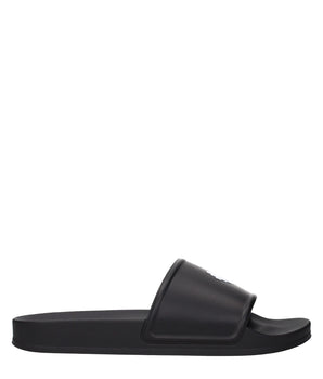 Marcelo Burlon Black Cotton Slippers