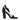 Max Mara Black Leather Stiletto Heels Sandals