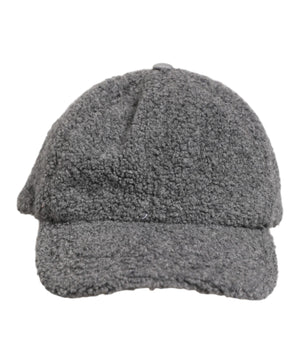 Dolce & Gabbana Gray Wool Fleece Rapper Men Baseball Capello Hat