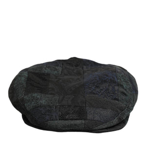 Dolce & Gabbana Black Polyester Newsboy Men Cloth Capello Hat