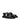 Versace Black Leather Flat Sandals