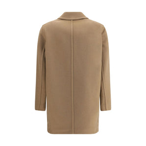 Max Mara Beige Fleece Wool Coat