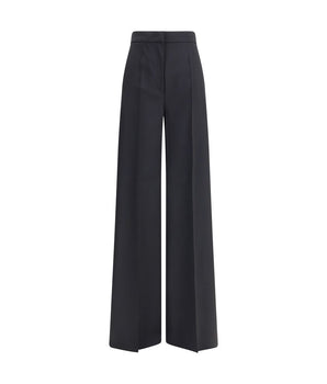 Max Mara Black Fleece Wool Casual Pants