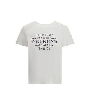 Max Mara White Cotton T-Shirt