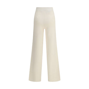 Max Mara Cream Viscose Casual Pants