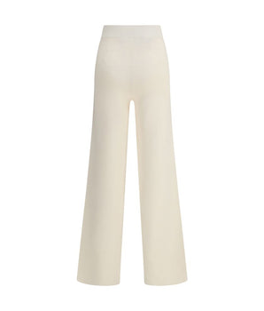 Max Mara Cream Viscose Casual Pants