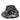Dolce & Gabbana Black PVC Wide Brim Men Bucket Capello Hat