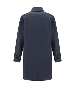Burberry Blue Cotton Coat