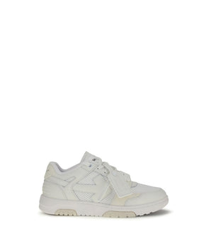 Off-White White Calf Leather Bos Taurus Low Top Sneakers