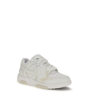 Off-White White Calf Leather Bos Taurus Low Top Sneakers