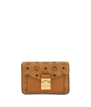 MCM Brown Calf Leather Bos Taurus Shoulder Bag