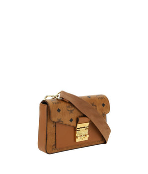 MCM Brown Calf Leather Bos Taurus Shoulder Bag