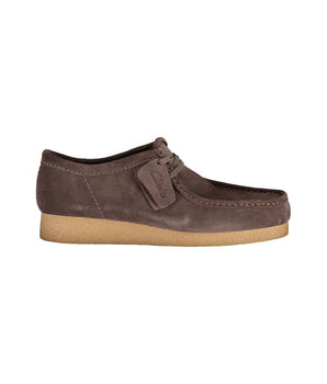 Clarks Brown Leather Men Sneaker