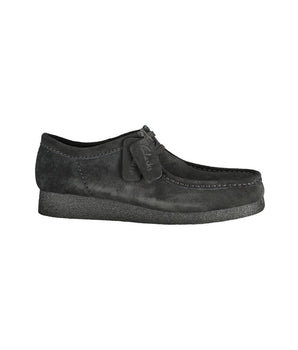 Clarks Black Leather Men Sneaker