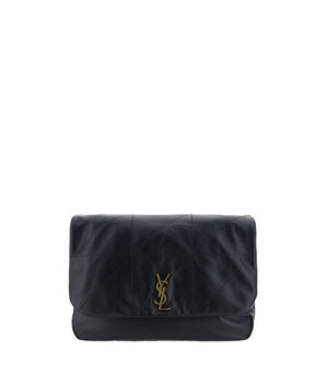 Saint Laurent Black Lamb Ovis Aries Aries Shoulder Bag