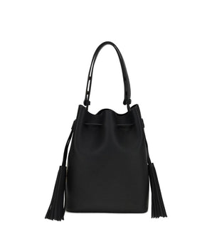 Valentino Garavani Black Calf Leather Bos Taurus Shoulder Bag