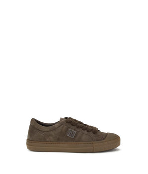 Fendi Brown Rubber Low Top Sneakers