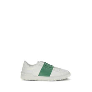Valentino Garavani White Calf Leather Bos Taurus Low Top Sneakers