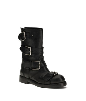 Dolce &amp; Gabbana Buckled Leather Boots