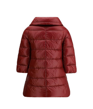 Herno Bordeaux Polyester Coat
