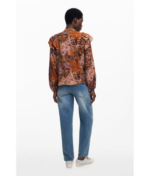 Desigual Orange Viscose Women Shirt