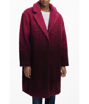 Desigual Pink Wool Women Coat